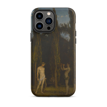 Apollo & Marsyas - Hans Thoma Greek Myth Iphone Case, 13 Pro Max / Matte, Artistic Phone Case