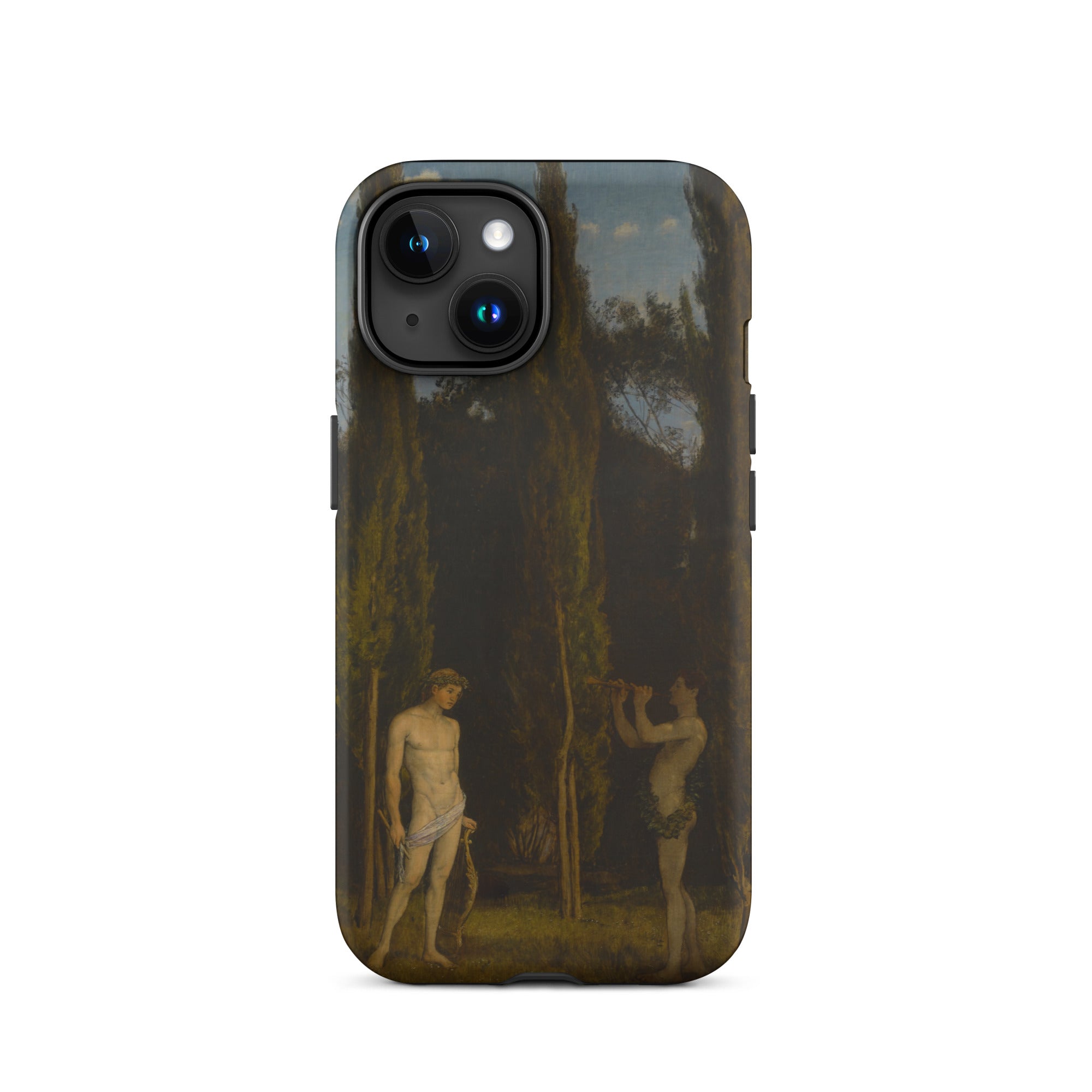 Apollo & Marsyas Hans Thoma Greek Myth Iphone Case, 15 / Matte, Artistic Phone Case