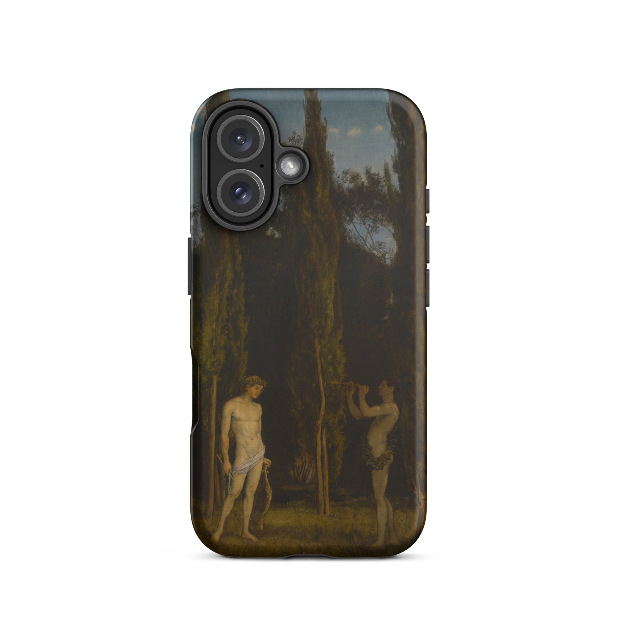 Apollo & Marsyas Hans Thoma Greek Myth Iphone Case, 16 / Matte, Artistic Phone Case