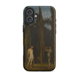 Apollo & Marsyas - Hans Thoma Greek Myth Iphone Case, 16 Plus / Matte, Phone Case Classical Painting