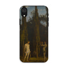 Apollo & Marsyas Hans Thoma Greek Myth Iphone Case, Xr / Matte, Phone Case Classical Painting