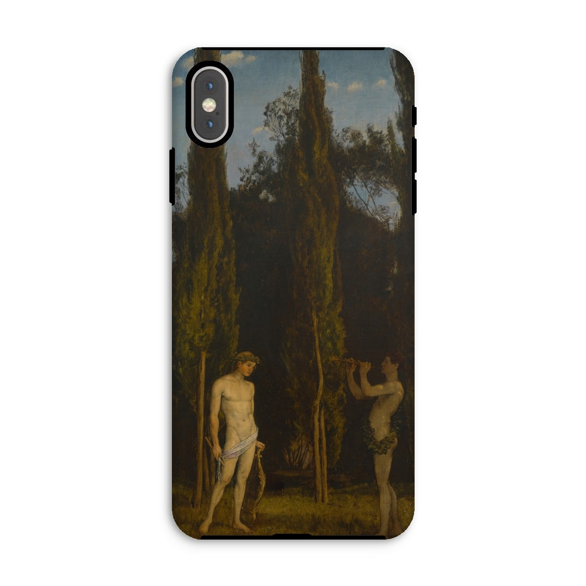 Apollo & Marsyas Hans Thoma Greek Myth Iphone Case, Xs Max / Matte, Phone Case Classical Art