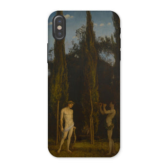 Apollo & Marsyas - Hans Thoma Greek Myth Phone Case Iphone x / Matte Artistic Phone Case Greek Myth