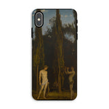 Apollo & Marsyas - Hans Thoma Greek Myth Phone Case Iphone Xs Max / Matte Phone Case Classical Art Greek Myth