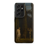Apollo & Marsyas - Hans Thoma Greek Myth Phone Case Samsung Galaxy S21 Ultra / Matte Black Samsung Galaxy S21 Ultra Phone Case Dark Greek