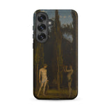 Apollo & Marsyas - Hans Thoma Greek Myth Phone Case Samsung Galaxy S25 Plus / Matte Black Phone Case Printed Classical Painting Two Nude