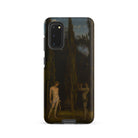 Apollo & Marsyas Hans Thoma Greek Myth Samsung Case, Galaxy S20 / Matte, Black Smartphone Case Classical Painting Two Figures Dark
