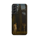 Apollo & Marsyas Hans Thoma Greek Myth Samsung Case, Galaxy S22 Plus / Matte, Dark Toned Phone Case Classical Painting Two Figures Forest