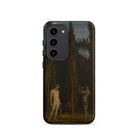 Apollo & Marsyas Hans Thoma Greek Myth Samsung Case, Galaxy S23 / Matte, Dark Colored Smartphone Case Classical Painting Two Figures Forest