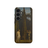 Apollo & Marsyas - Hans Thoma Greek Myth Samsung Case, Galaxy S24 / Matte, Phone Case Classical Painting Two Figures Forest