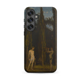 Apollo & Marsyas - Hans Thoma Greek Myth Samsung Case, Galaxy S25 Plus / Matte, Smartphone Case Classical Painting Two Figures Landscape