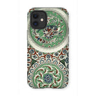 Arabesque Pattern - Auguste Racinet Iphone Case, 12 Mini / Matte, Decorative Phone Case Intricate Islamic-style Patterns Motifs Green