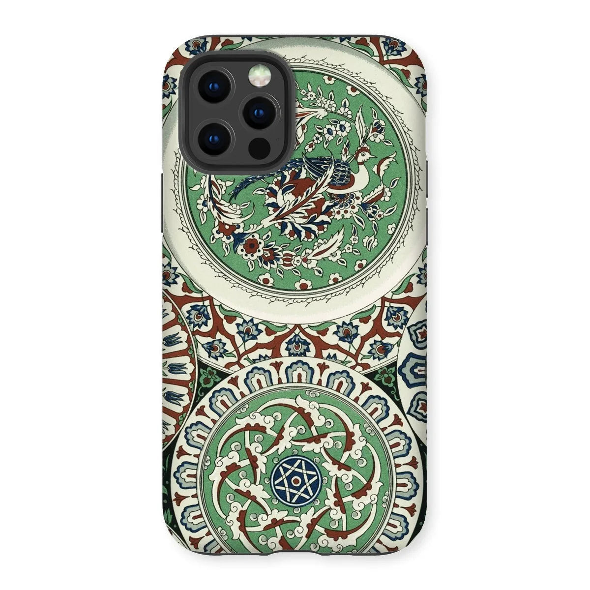 Arabesque Pattern - Auguste Racinet Iphone Case, 12 Pro / Matte, Ornate Phone Case Intricate Green White Red Islamic-style