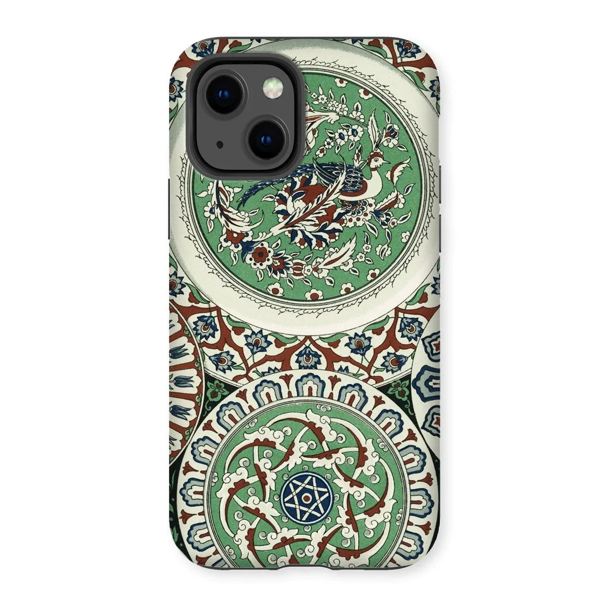 Arabesque Pattern - Auguste Racinet Iphone Case, 13 / Matte, Ornate Phone Case Intricate Green White Red Islamic-style