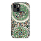 Arabesque Pattern - Auguste Racinet Iphone Case, 14 / Matte, Decorative Phone Case Intricate Green White Red Floral