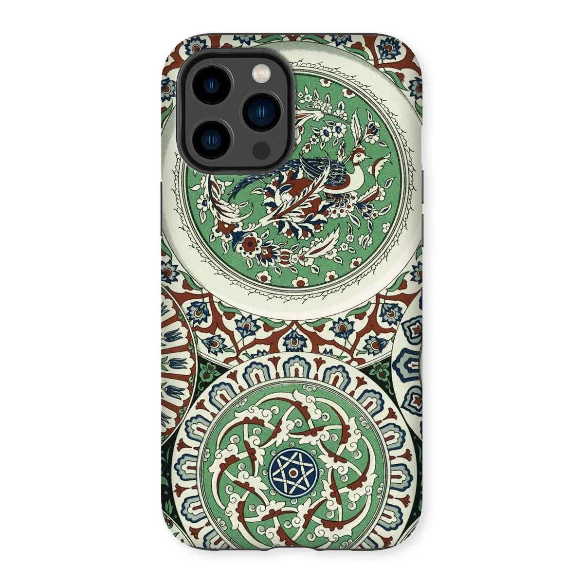 Arabesque Pattern - Auguste Racinet Iphone Case, 14 Pro Max / Matte, Ornate Phone Case Intricate Islamic-style Patterns Designs Green