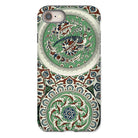 Arabesque Pattern Auguste Racinet Iphone Case, 8 / Matte, Ornate Phone Case Intricate Islamic Style Patterns Green White