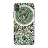 Arabesque Pattern - Auguste Racinet Iphone Case, x / Matte, Decorative Phone Case Intricate Islamic-style Patterns Medallions Green