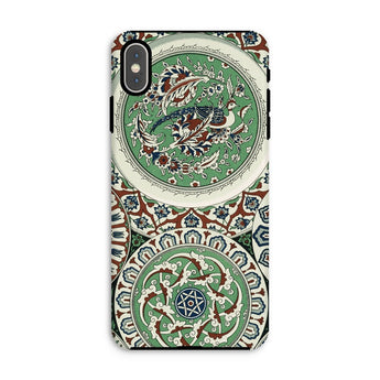 Arabesque Pattern - Auguste Racinet Iphone Case, Xs Max / Matte, Ornate Phone Case Intricate Green White Red Circular