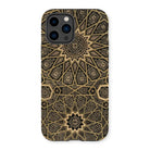 Arabic Ceiling - Emile Prisses D’avennes Iphone Case, 14 Pro / Matte, Iphone Case Ornate Gold Black Islamic Geometric Mandala