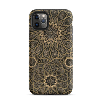 Arabic Ceiling - Emile Prisses D’avennes Phone Case Iphone 11 Pro Max / Matte Ornate Patterned Phone Case Arabic Ceiling, Emile Prisse