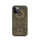 Arabic Ceiling - Emile Prisses D’avennes Phone Case Iphone 12 Pro / Matte Ornate Patterned Phone Case Arabic Ceiling, Emile Prisse