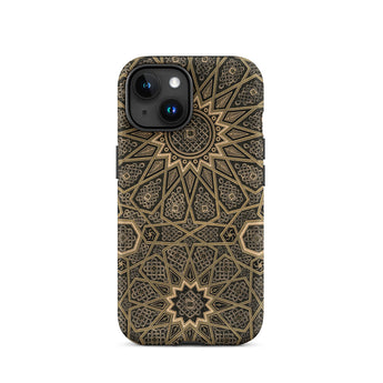 Arabic Ceiling - Emile Prisses D’avennes Phone Case Iphone 15 / Matte Ornate Patterned Phone Case Arabic Ceiling, Emile Prisse D’avennes,