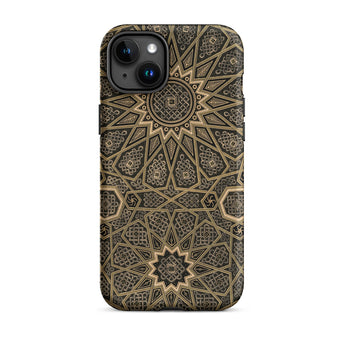 Arabic Ceiling - Emile Prisses D’avennes Phone Case Iphone 15 Plus / Matte Ornate Patterned Phone Case Arabic Ceiling, Emile Prisse