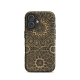 Arabic Ceiling - Emile Prisses D’avennes Phone Case Iphone 16 / Matte Intricate Patterned Phone Case Arabic Ceiling, Emile Prisse