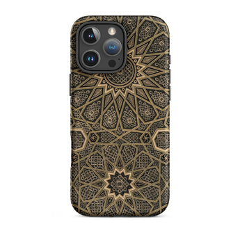 Arabic Ceiling - Emile Prisses D’avennes Phone Case Iphone 16 Pro Max / Matte Ornate Patterned Phone Case Arabic Ceiling, Emile Prisse