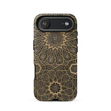 Arabic Ceiling - Emile Prisses D’avennes Phone Case Iphone 17 Air / Matte Gold Brown Geometric Patterned Phone Case Intricate Design Arabic