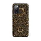 Arabic Ceiling Emile Prisses D’avennes Samsung Case, Galaxy S20 Fe / Matte, Smartphone Dark Intricate Geometric Pattern Case Prominent