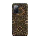 Arabic Ceiling - Emile Prisses D’avennes Samsung Case, Galaxy S20 Fe / Matte, Smartphone Dark Intricate Geometric Pattern Case Prominent