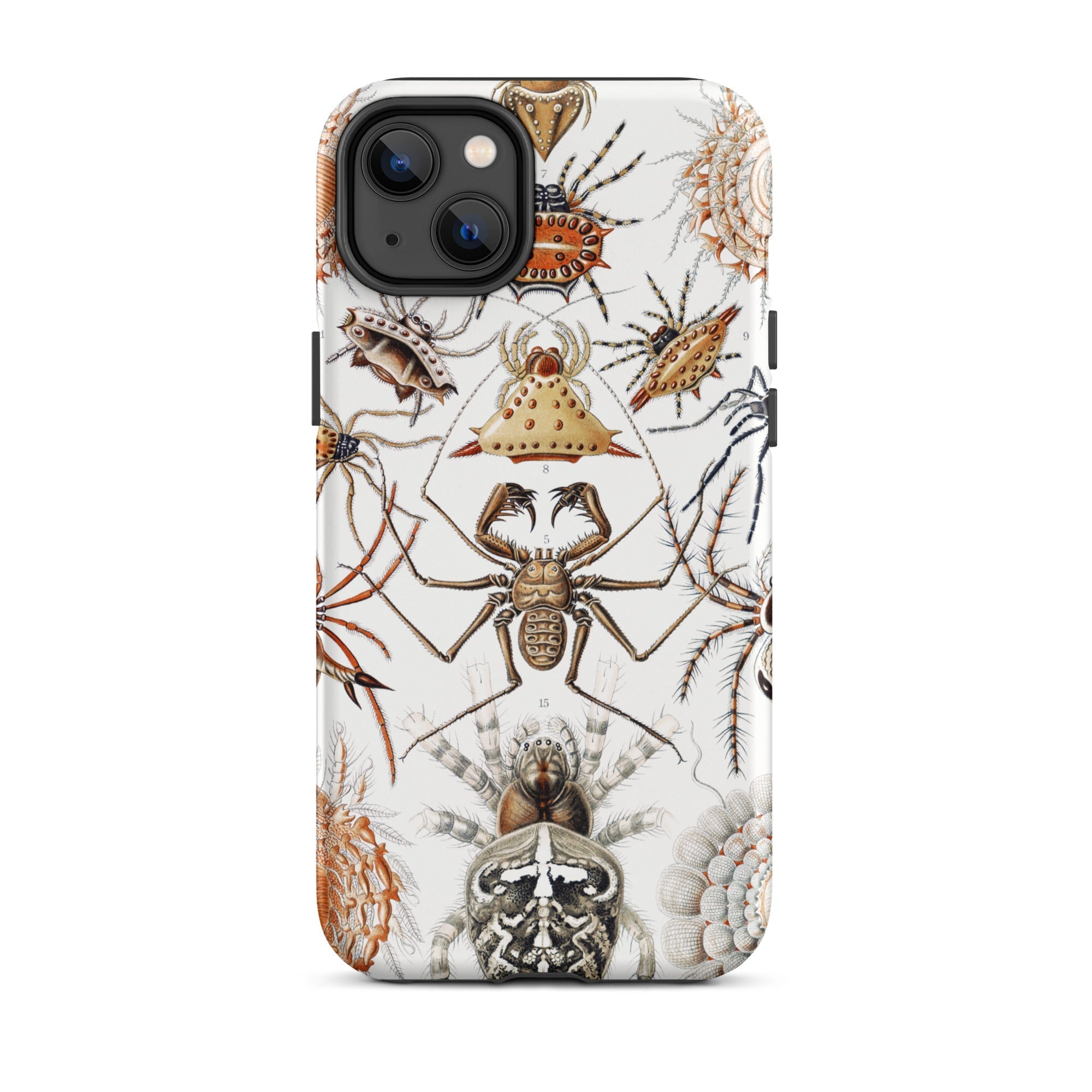 Arachnida Ernst Haeckel Spider Taxonomy Iphone Case, 14 Plus / Matte, Spider Themed Phone Case