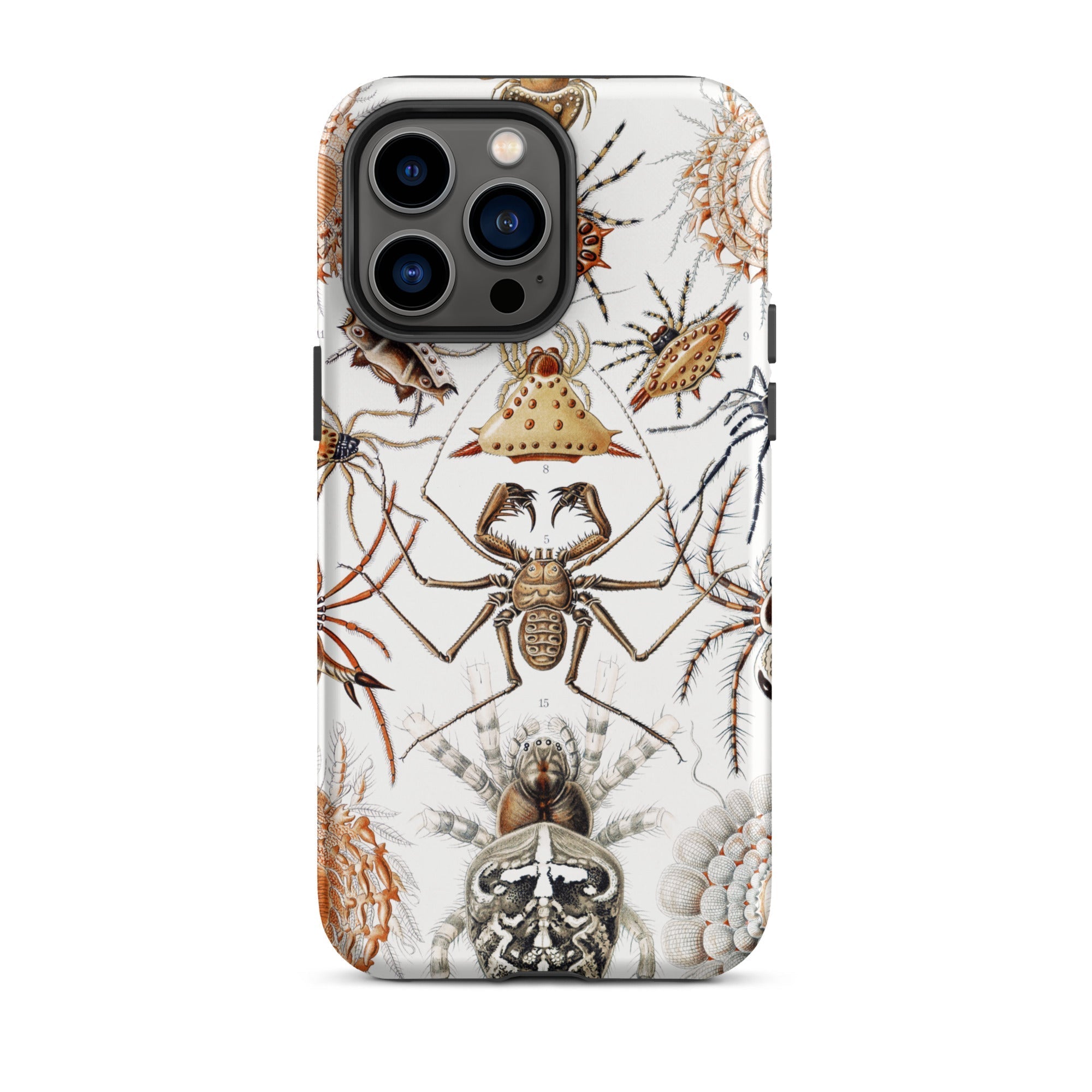 Arachnida Ernst Haeckel Spider Taxonomy Iphone Case, 14 Pro Max / Matte, Spider Themed Phone Case