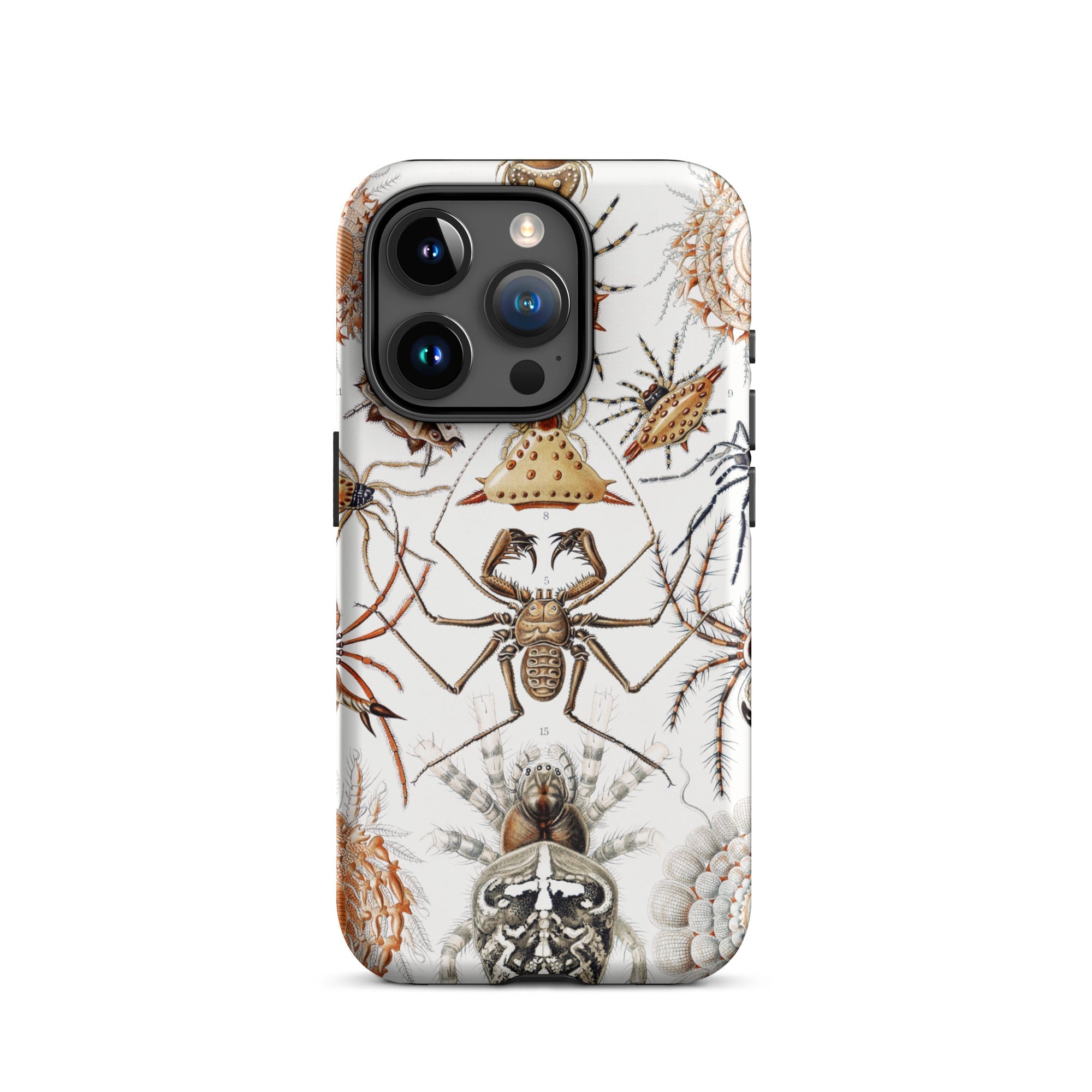 Arachnida Ernst Haeckel Spider Taxonomy Iphone Case, 15 Pro / Matte, Spider Themed Phone Case