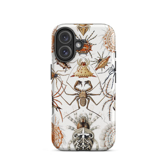 Arachnida - Ernst Haeckel Spider Taxonomy Iphone Case, 16 / Matte, Spider-patterned Phone Case