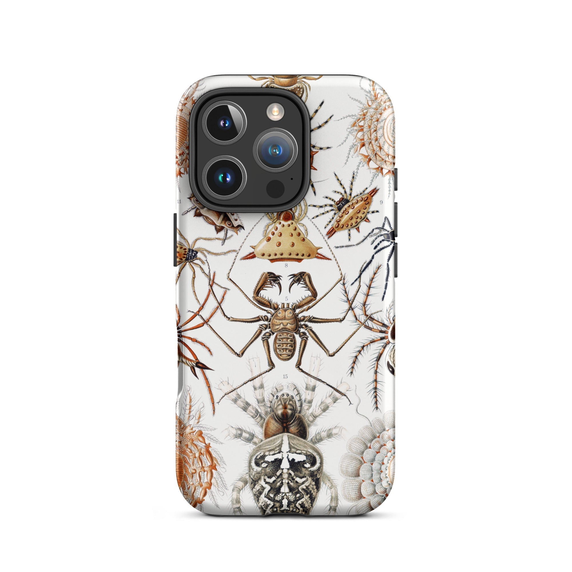 Arachnida Ernst Haeckel Spider Taxonomy Iphone Case, 16 Pro / Matte, Spider Themed Phone Case