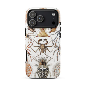 Arachnida - Ernst Haeckel Spider Taxonomy Phone Case Iphone 17 Pro Max / Matte 12 Skull Design, Dissecting Table Spiders Mobile Cases