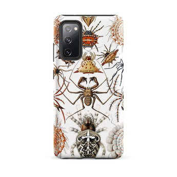 Arachnida - Ernst Haeckel Spider Taxonomy Samsung Case, Galaxy S20 Fe / Matte, Smartphone White Case Detailed Illustration Spiders