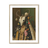 Aradia - Pagan Priestess Art Print, Decorated Animal Skull Ornaments Trinkets