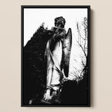 Stampa d'arte Arcangelo che regge una croce / Tela, 12x17'' / A3 / Cornice nera, Poster, stampe e arte visiva, Toby Leon