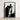 Black-framed Black-and-white Photograph Weathered Stone Angel Statue Cross Figure Carved