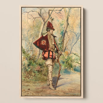 Archer - Casimiro Tomba Art Print / Canvas, 12x18’’ / 31x46cm / Natural Frame, Posters Prints & Visual Artwork, Toby Leon