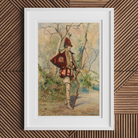 Archer - Casimiro Tomba Art Print, Framed Painting Costumed Man