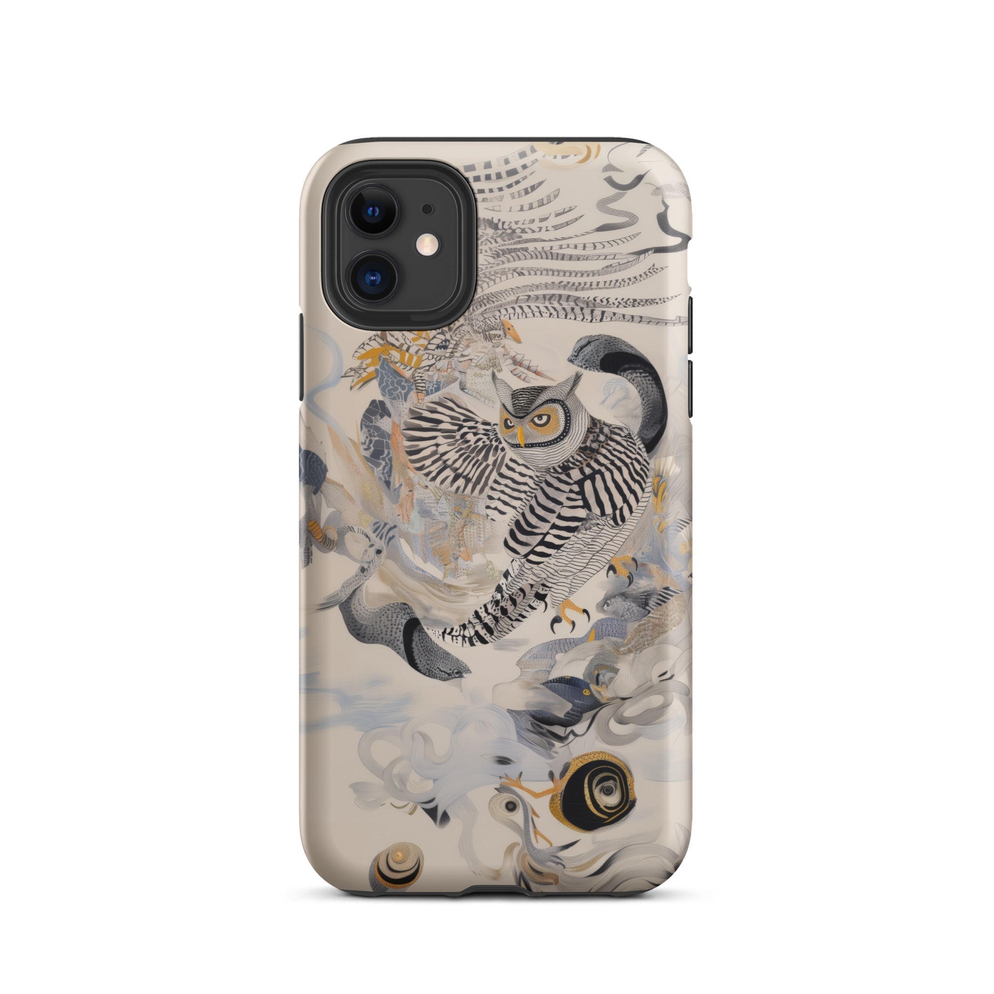 Archimedes Surreal Owl Art Iphone Case, 11 / Matte, Owl Themed Phone Case