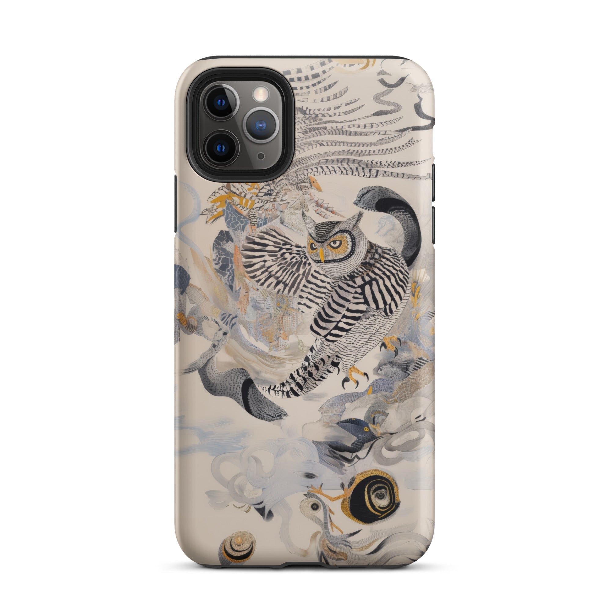 Archimedes Surreal Owl Art Iphone Case, 11 Pro Max / Matte, Owl Themed Iphone Case