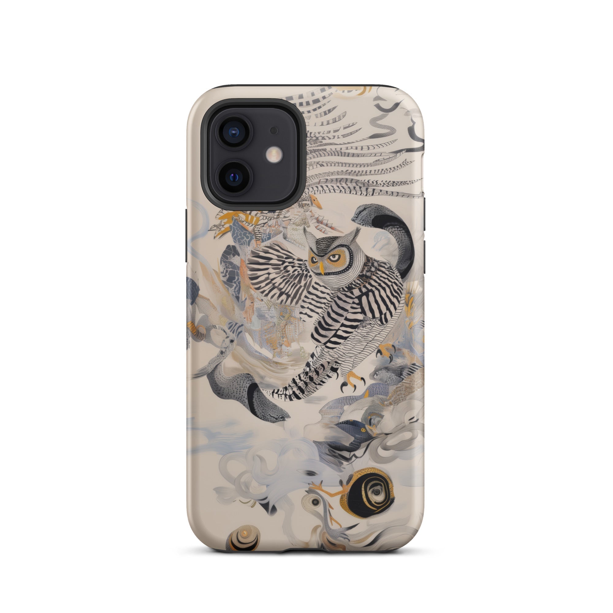 Archimedes Surreal Owl Art Iphone Case, 12 / Matte, Owl Themed Iphone Case
