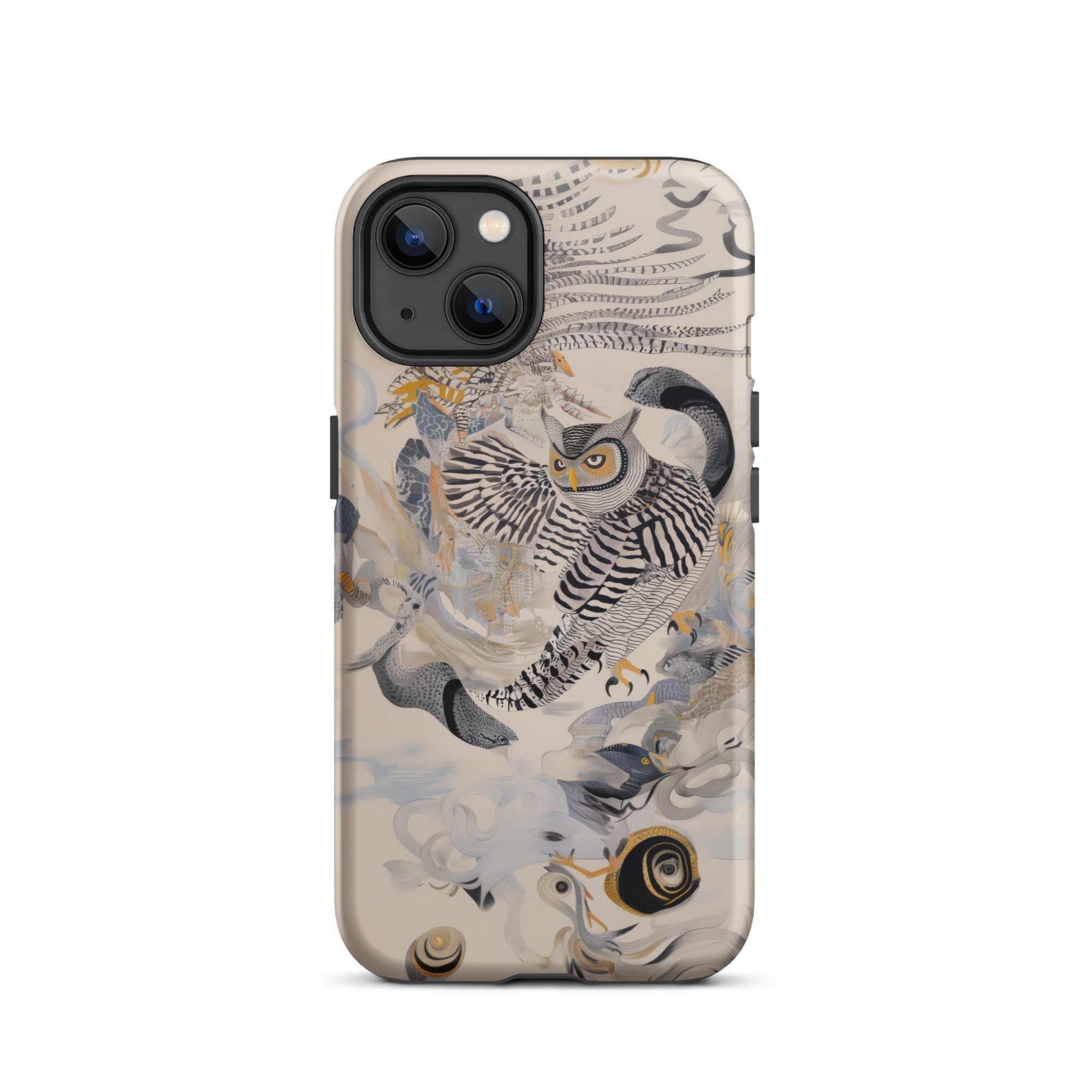 Archimedes Surreal Owl Art Iphone Case, 13 / Matte, Owl Themed Phone Case