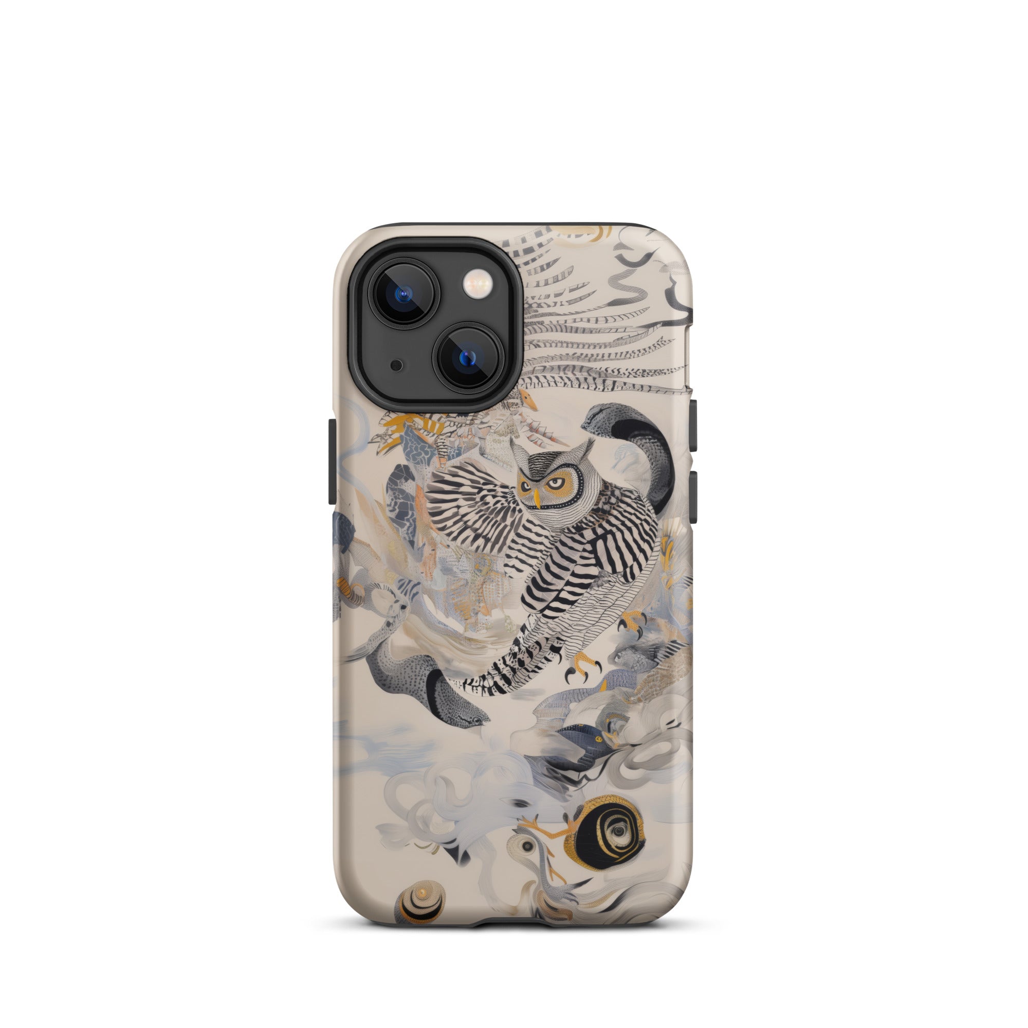 Archimedes Surreal Owl Art Iphone Case, 13 Mini / Matte, Owl Themed Phone Case